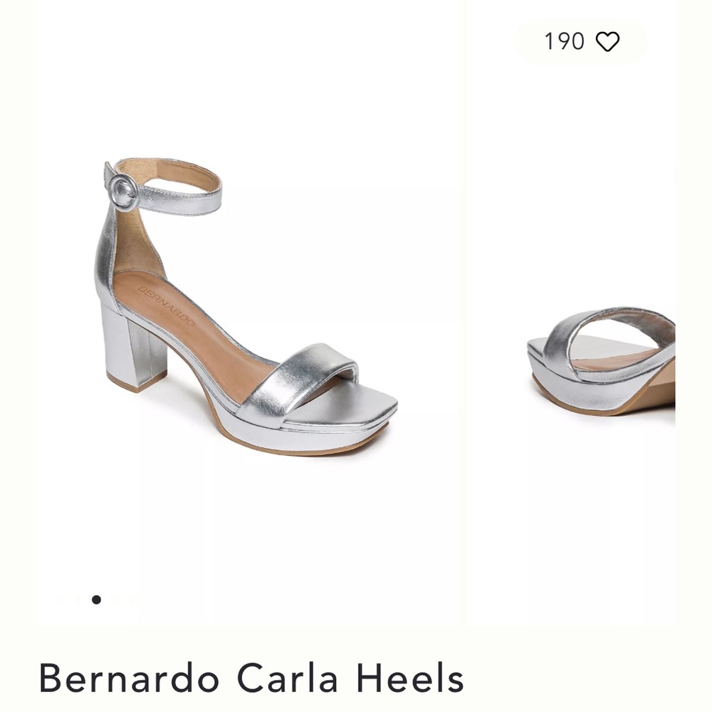 Bernardo Silver Metallic Sandals